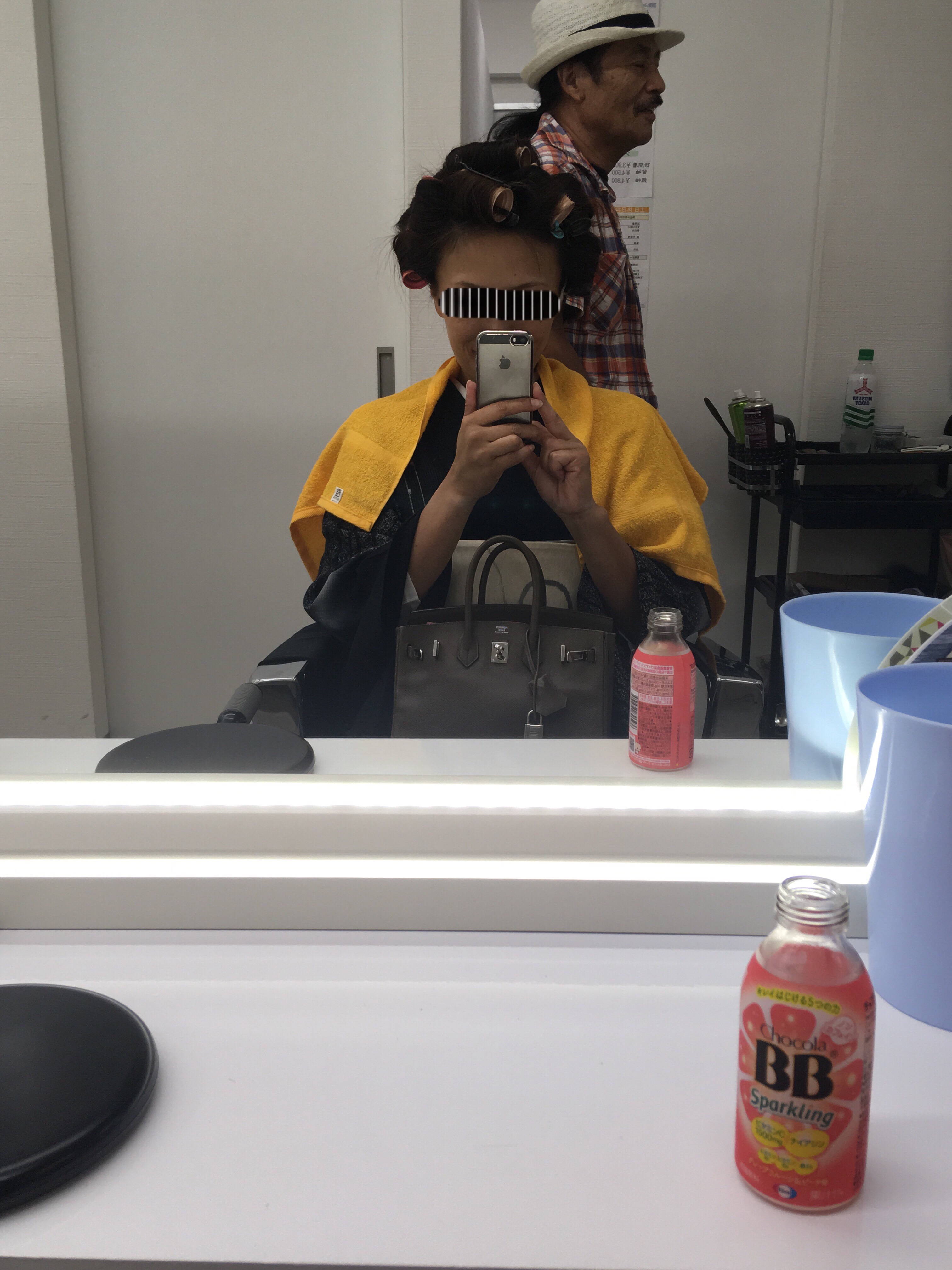 銀座ホステス出勤前美容室
