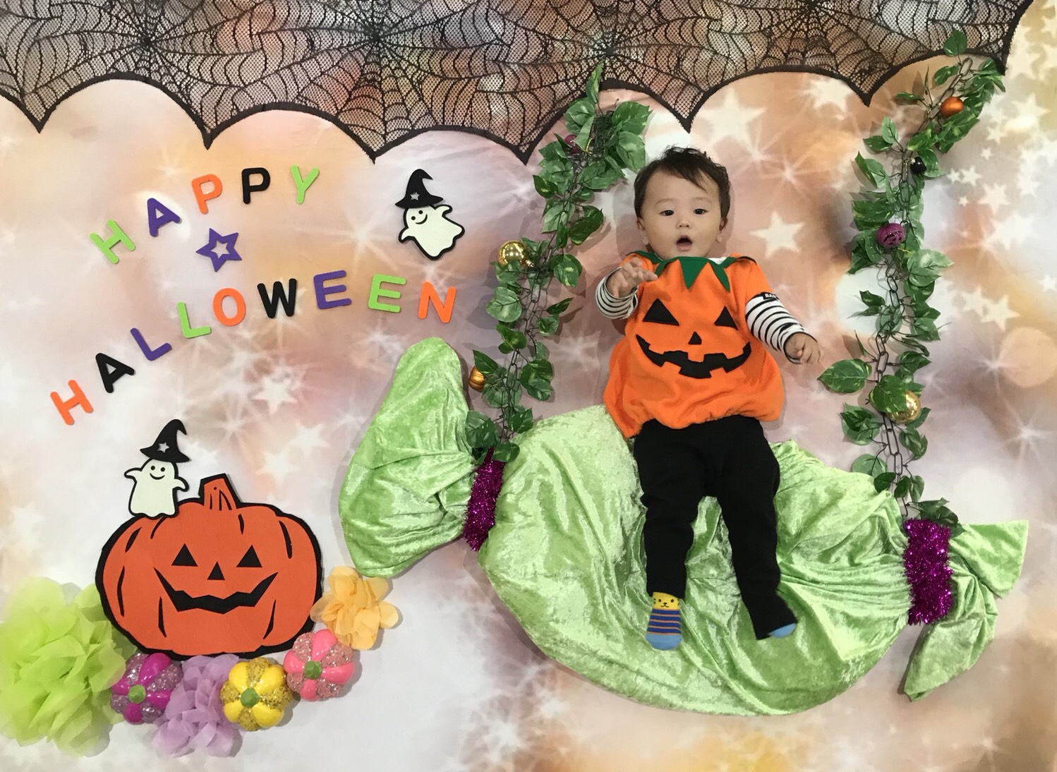 おひるねアート ハロウィン 土浦イオン