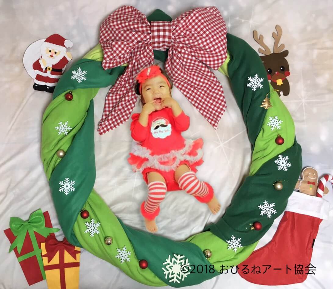 クリスマス おひるねアート