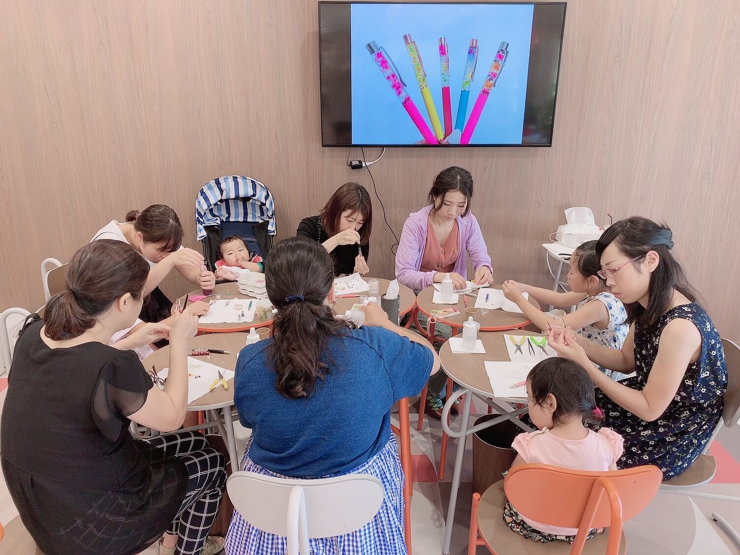 ドコモショップ木場店 ワークショップイベント 無料 ハーバリウムボールペン